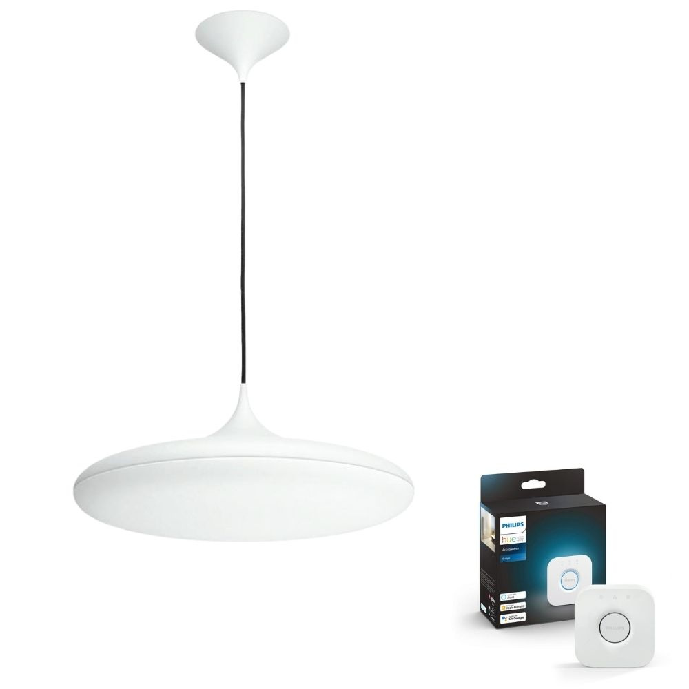Philips Hue Bluetooth White Ambiance Pendelleuchte Cher in Wei 25W 2900lm inkl. Bridge
