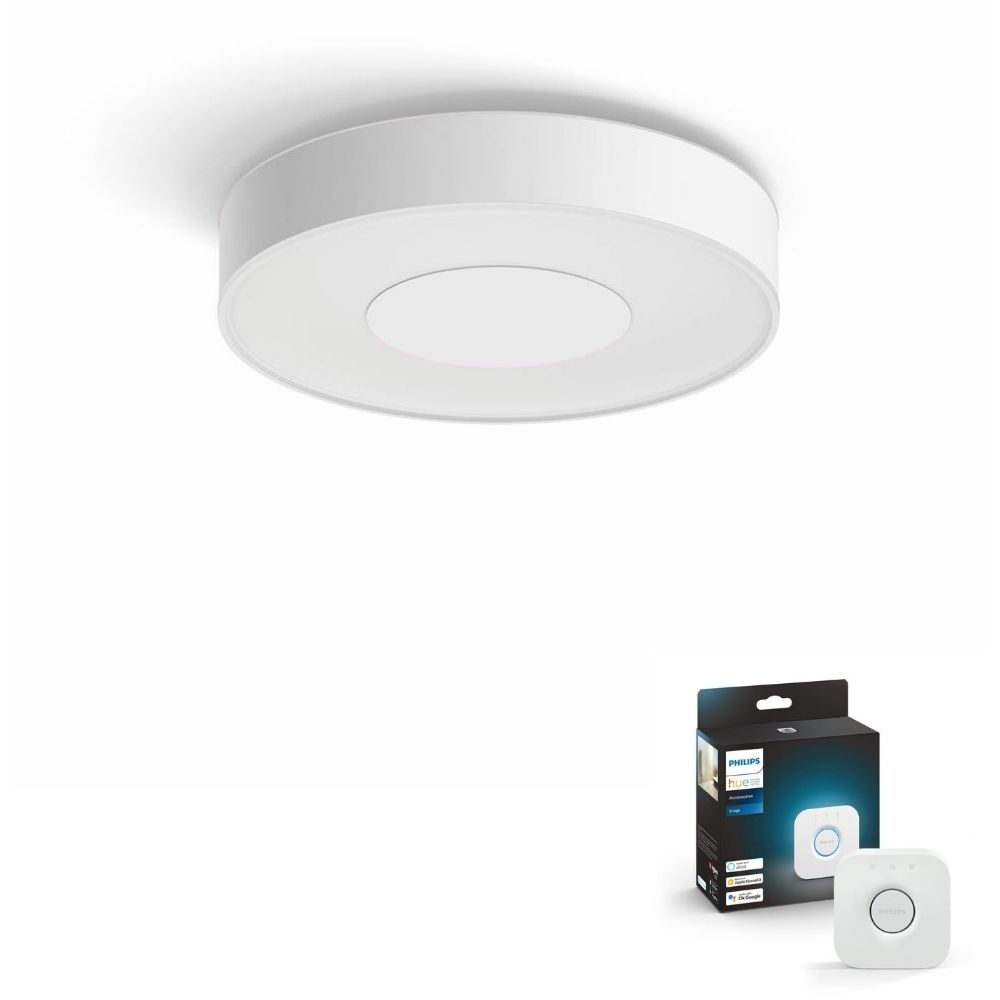 Philips Hue Bluetooth White & Color Ambiance LED Deckenleuchte Xamento in Wei 33,5W 2350lm IP44 inkl. Bridge