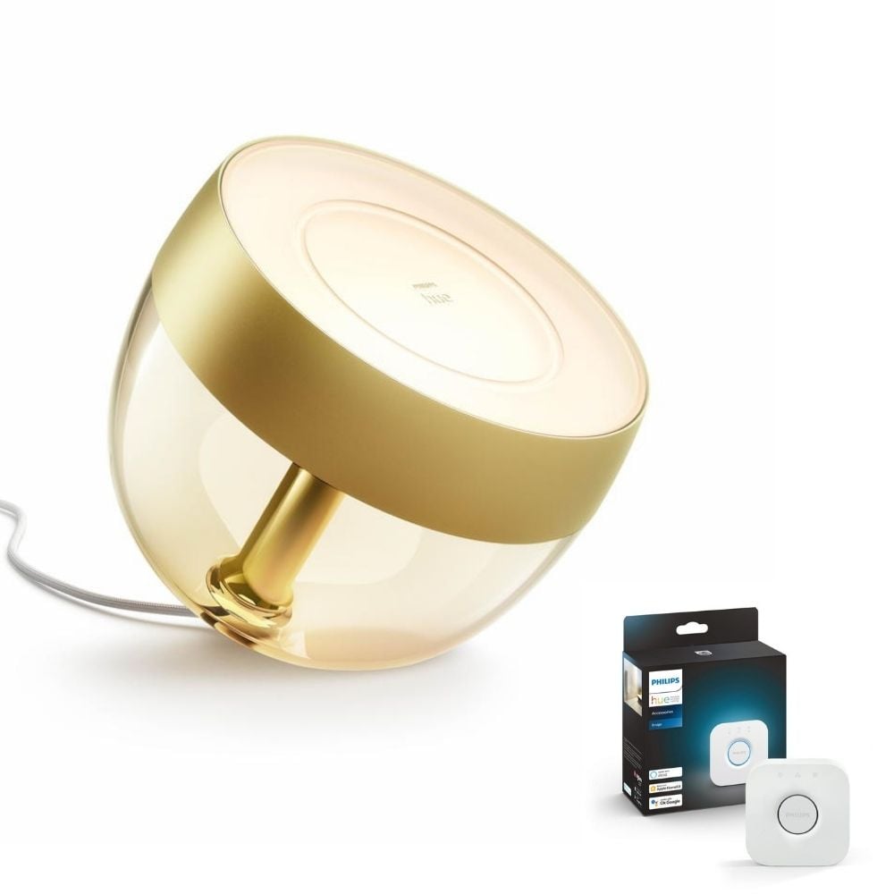 Philips Edition in... Tischleuchte Iris White Hue | LED Philips Special Ambiance Hue Bluetooth