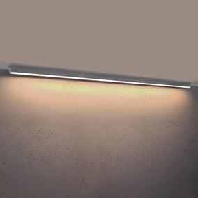 famlights | LED Deckenleuchte Per in Grau 50W 6500lm 3000K