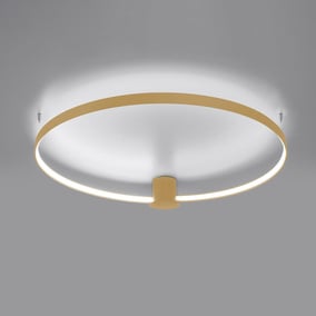 famlights | LED Deckenleuchte Ria in Gold 30W 3870lm 4000K