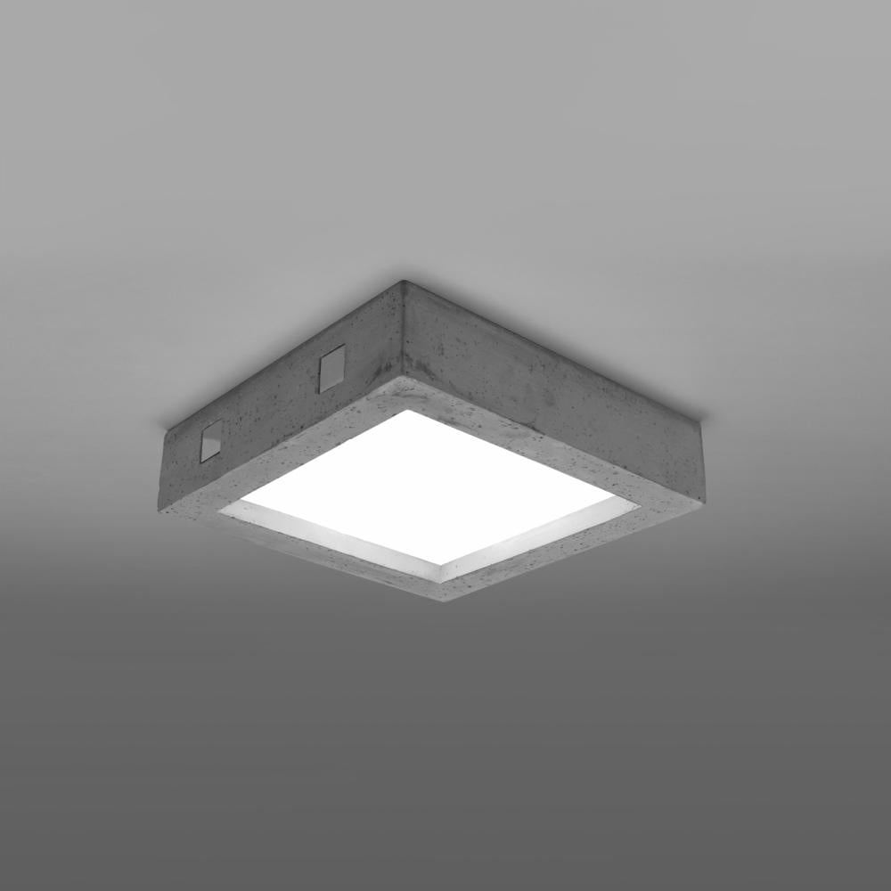 famlights | LED Deckenleuchte Resi in Grau 18W 1600lm