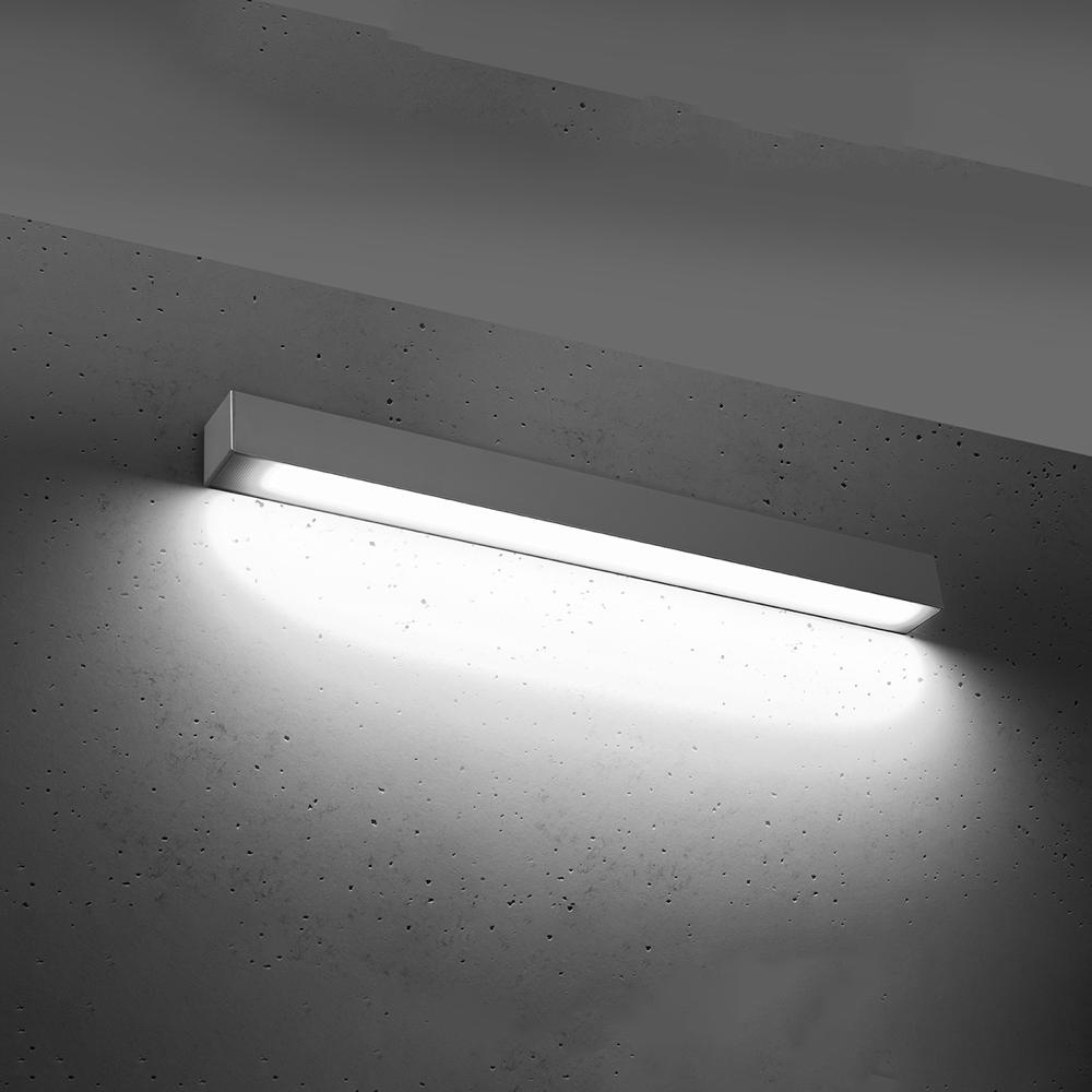 famlights | LED Wandleuchte Per in Grau 17W 2080lm 4000K