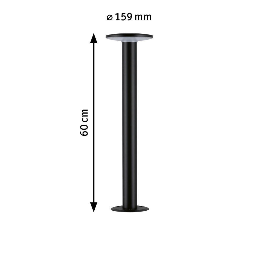 LED Zigbee Plug & in Paulmann | 94750 Wegeleuchte Shine 200lm | 5W Anthrazit RGBW Plate IP44
