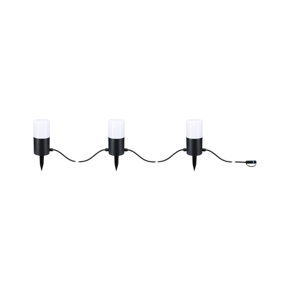 LED Plug & Shine Lichterkette in 3x Paulmann 3-flammig... | Anthrazit | 480lm Tubs E14 2W 94761