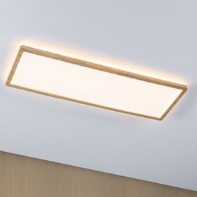 LED Panel Atria in Natur und Weiß IP44 | Paulmann