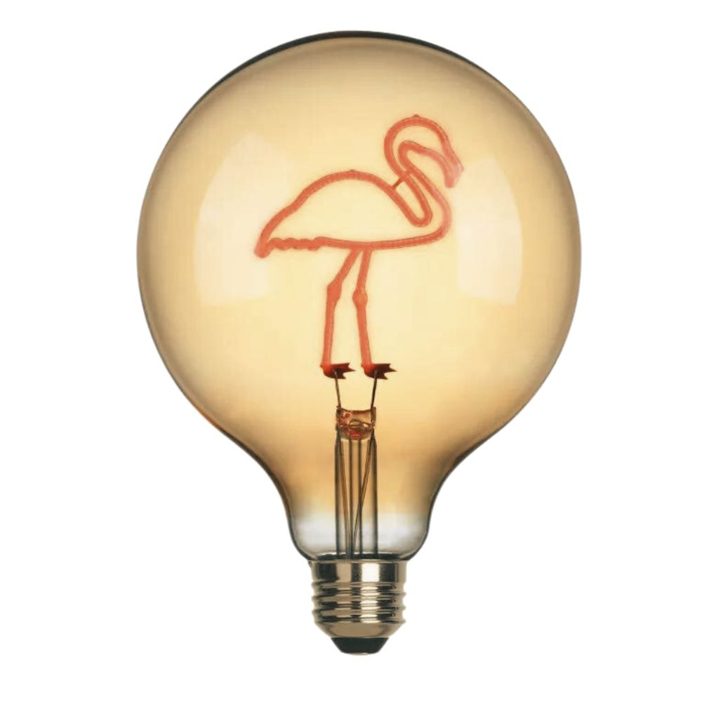 LED Leuchtmittel Flamingo E27 Globe - G125 in Transparent 2W 95lm