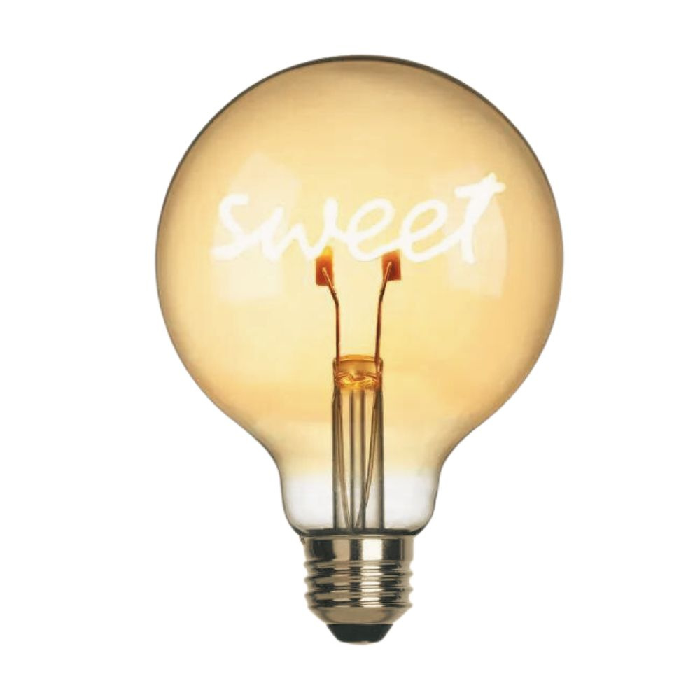 LED Leuchtmittel Sweet E27 Globe - G95 in Transparent 1,5W 70lm