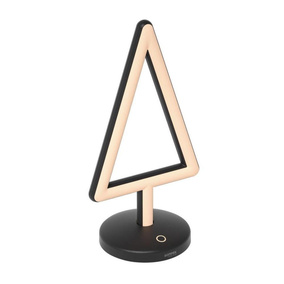 LED Akku Tischleuchte Triangle in Schwarz 2,6W 100lm
