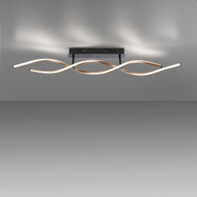 LED Stehleuchte Polina aus Aluminium in Silber | Paul Neuhaus | 9140-55