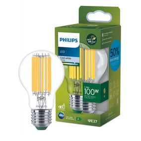 Philips LED Lampe E27 - Birne A60 7,3W 1535lm 4000K...