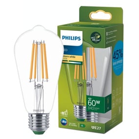 Philips LED Lampe E27 - St64 4W 840lm 2700K ersetzt 60W...