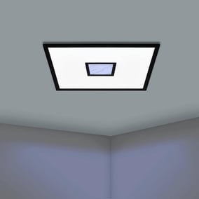 LED Deckenleuchte RGBW Bordonara in Schwarz und...