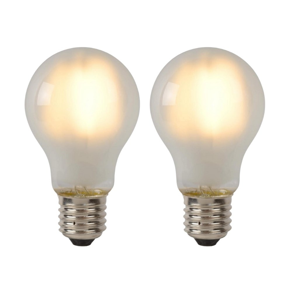 LED Leuchtmittel E27 Birne - A60 in Transparent-milchig 5W 600lm 2er-Pack