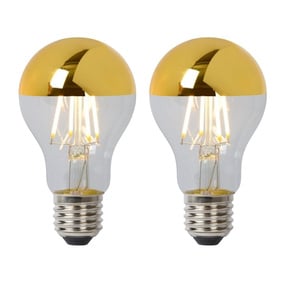 LED Leuchtmittel E27 Birne - A60 in Gold 5W 600lm 2er-Pack
