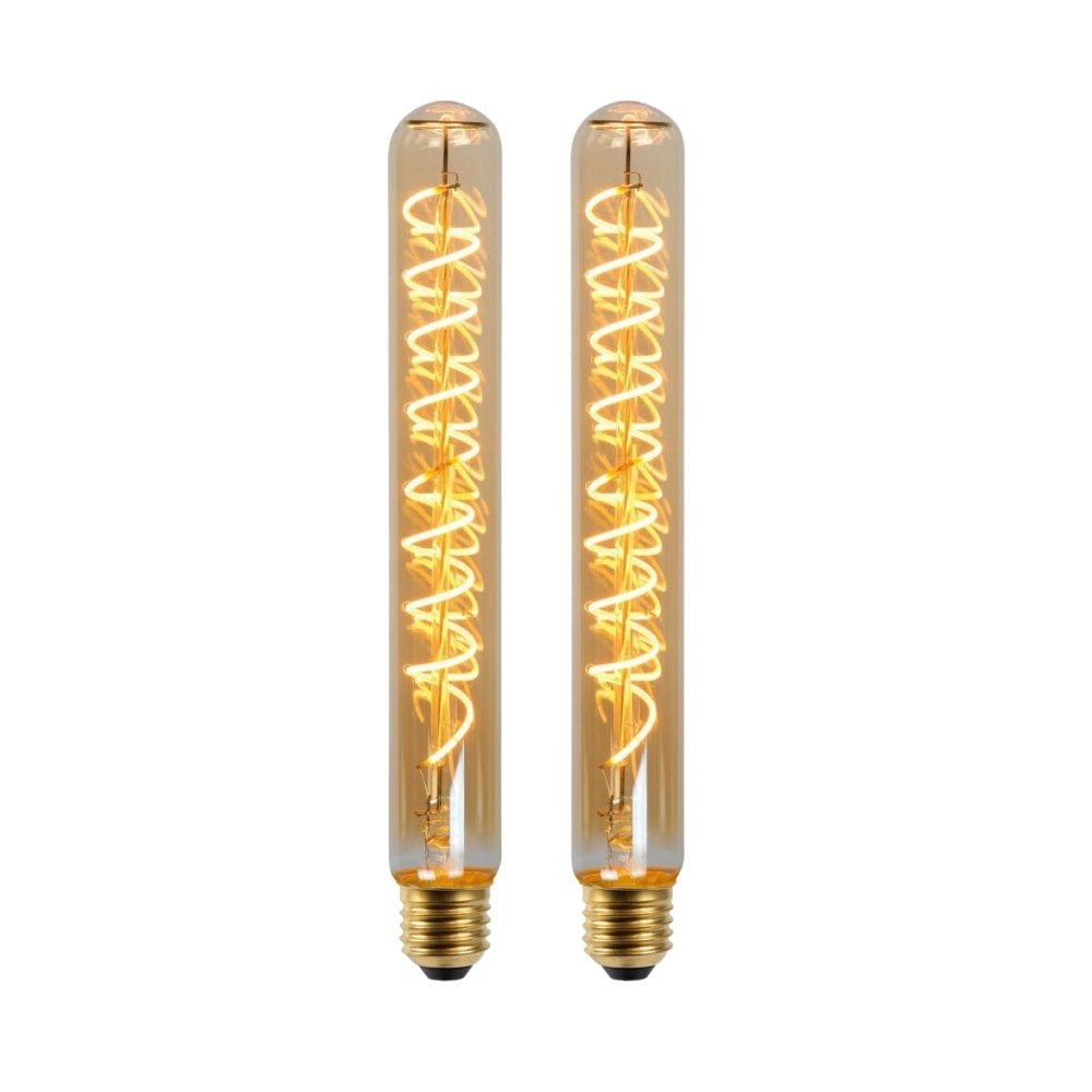 LED Leuchtmittel E27 Rhre - T32 in Amber 5W 380lm 250mm 2er-Pack