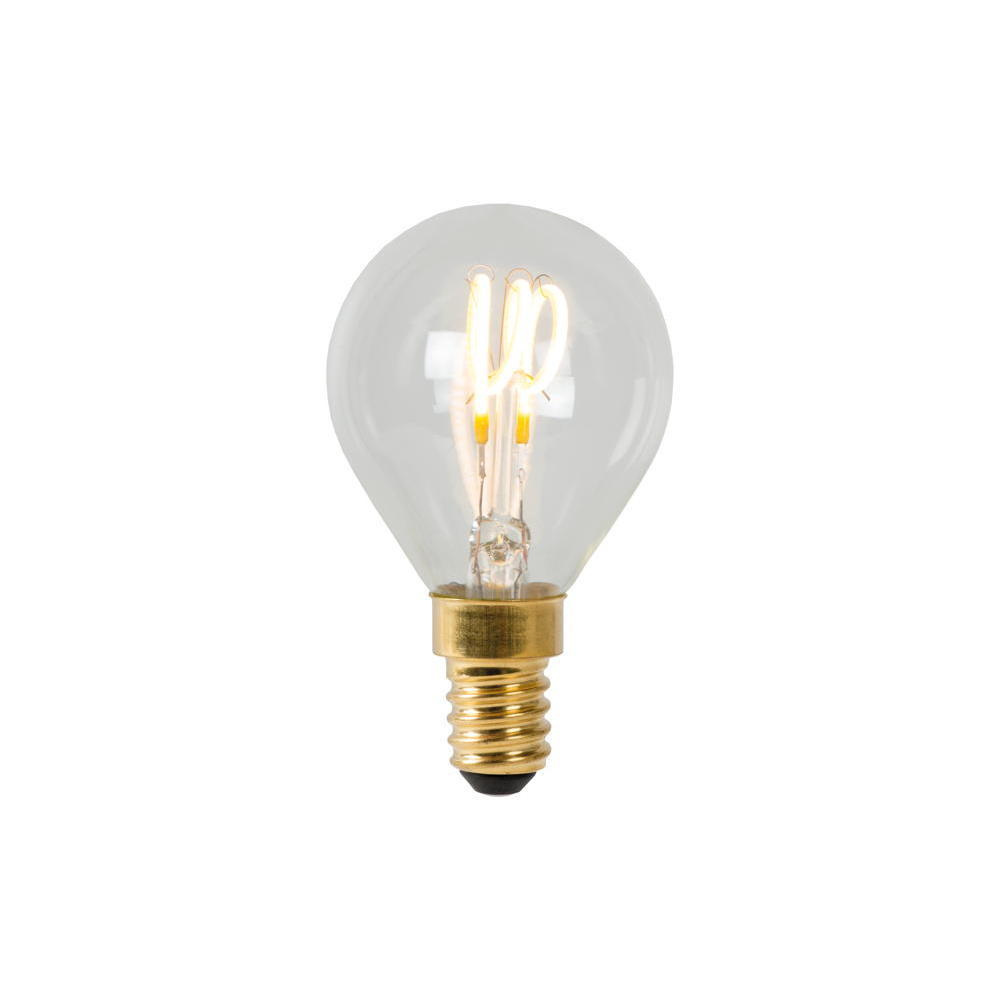 LED Leuchtmittel E14 - Tropfen P45 in Transparent 3W 210lm 2700K