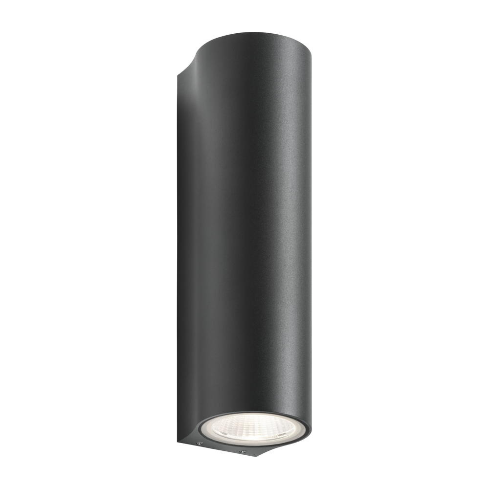 LED Wandleuchte in Graphit 2x 7W 800lm IP65