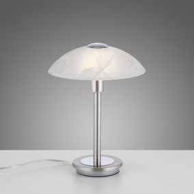 LED Tischleuchte Enova in Silber und Transparent 2,6W...