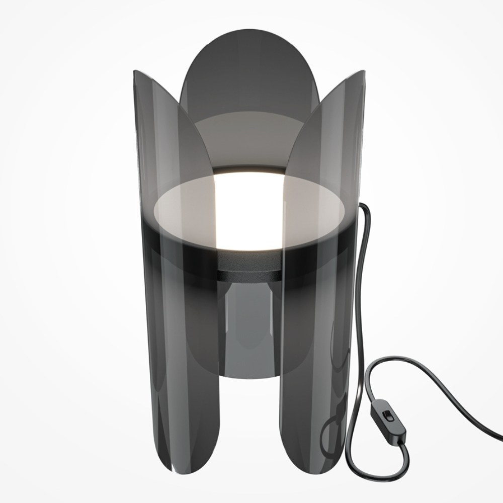 LED Tischleuchte Insight in Schwarz-transparent 6W 550lm
