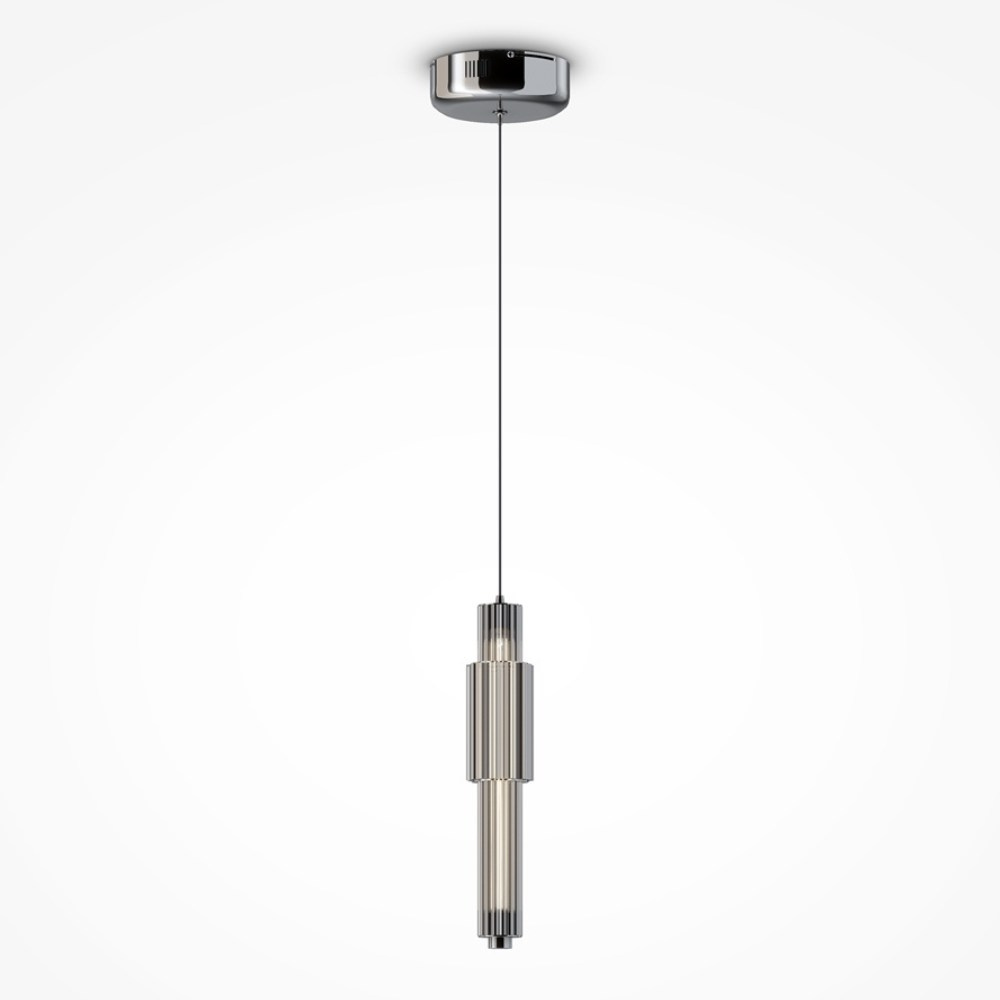 LED Pendelleuchte Verticale in Chrom 8W 800lm