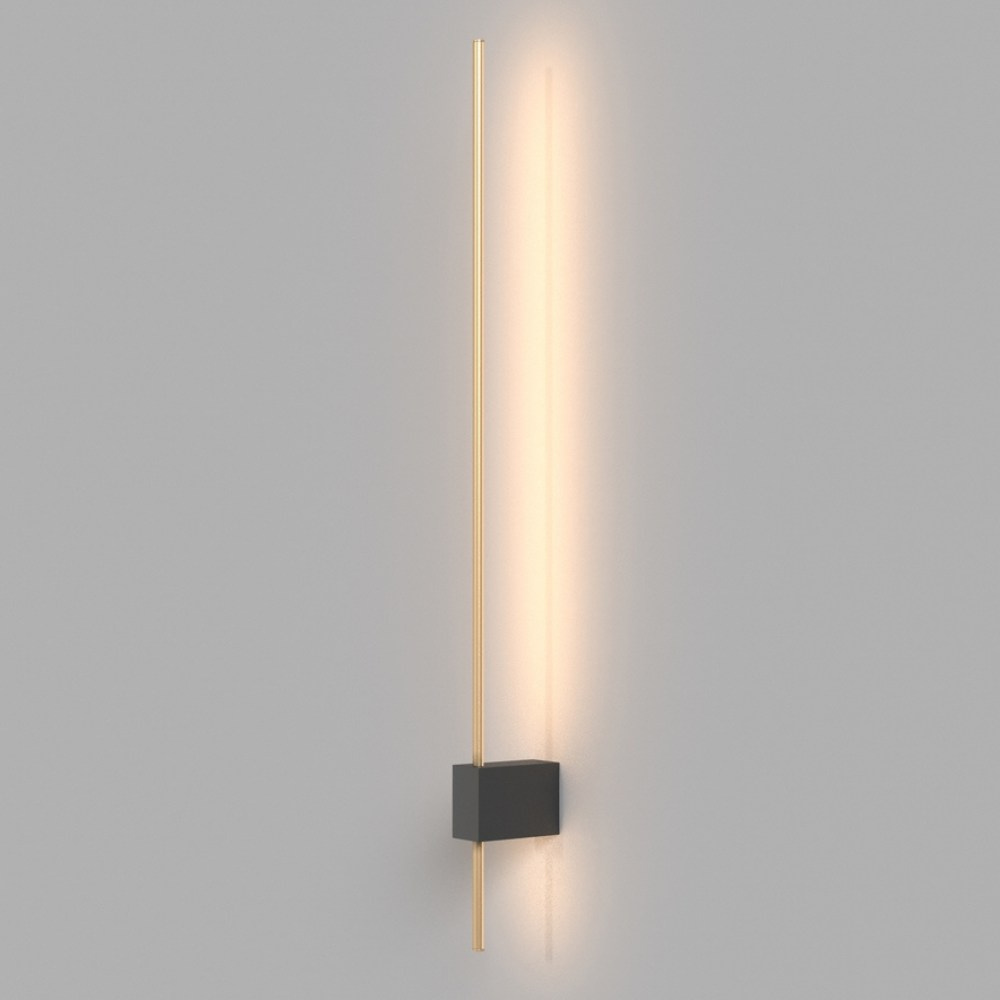 LED Wandleuchte Pars in Gold und Schwarz 6W 500lm 1-flammig