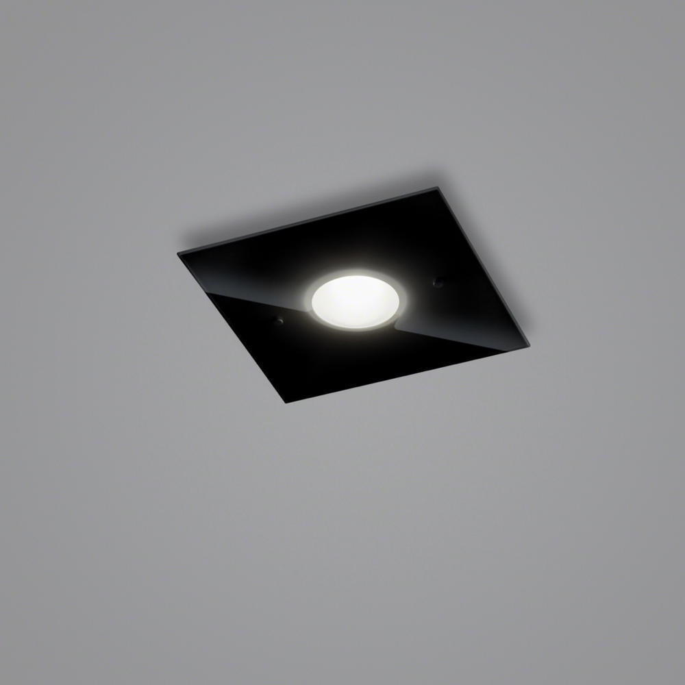 LED Deckenleuchte Nomi in Schwarz 7W 795lm 230x230mm