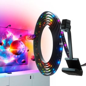 Nanoleaf 4D Screen Mirror + LED Light Strip Kit RGBW...
