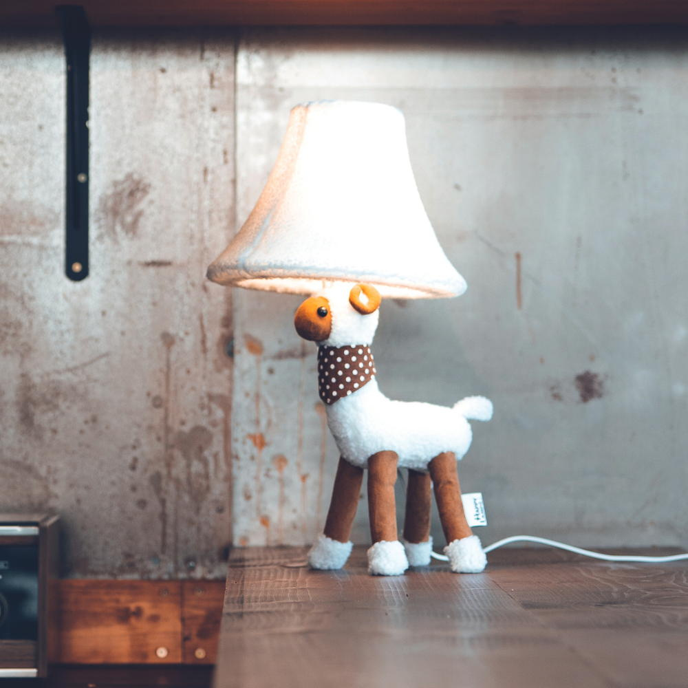 LED Tischleuchte Wolle das Schaf 5 Lamps | | Braun Happy in 4W und Weiß 470lm HL10007