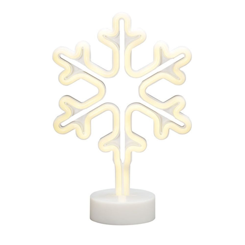 LED Tischleuchte Schneeflocke in Wei 69x 0,06W 483lm