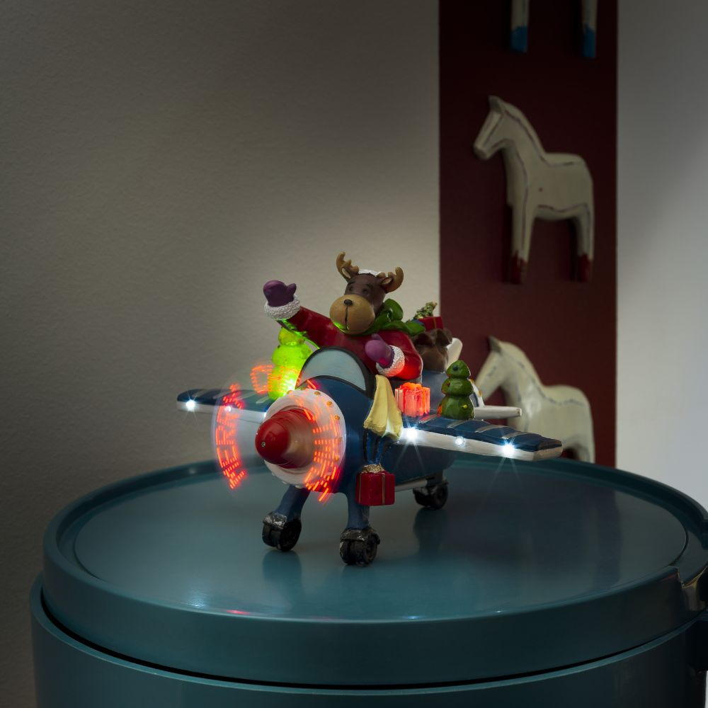 LED Deko Figur Flieger in Mehrfarbig 6x 0 06W | Konstsmide | 3436-000