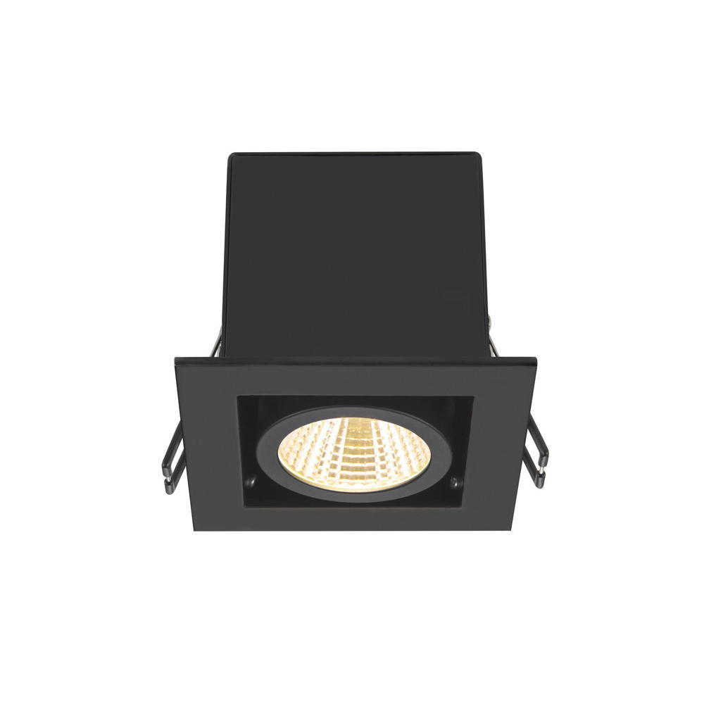LED Deckeneinbauleuchte Kadux in Schwarz 7,5W 770lm 1-flammig
