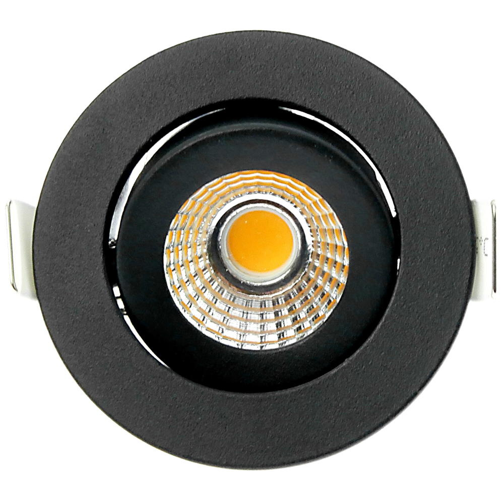 LED Einbaustraler 2700K in Schwarz 5W 450lm IP54