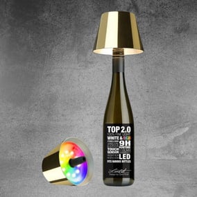 LED Akku Flaschenleuchte RGBW Top 2.0 in Gold 1,3W 103lm...