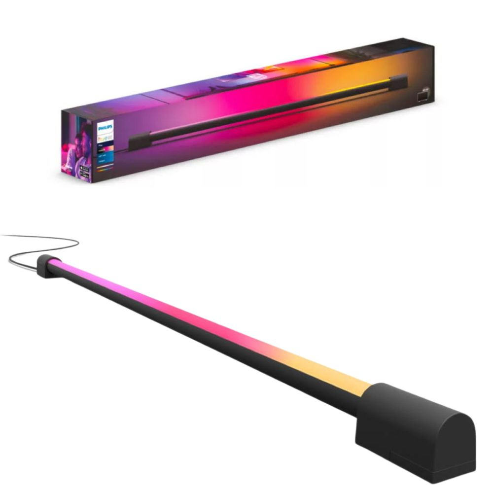 Philips HUE White & Color Ambiance Light Tube Compact Play Gradient in Schwarz 17,4W 1540lm